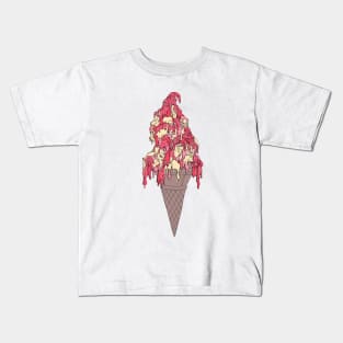 bear ice cream Kids T-Shirt